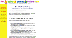 Desktop Screenshot of fun-baby-games.com