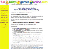 Tablet Screenshot of fun-baby-games.com
